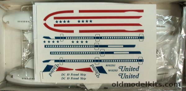 Entex 1/100 McDonnell Douglas DC-10 United plastic model kit